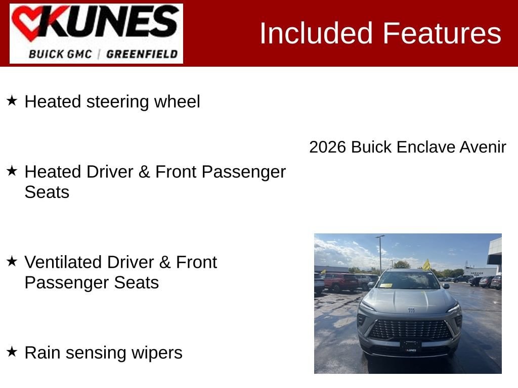 New 2026 Buick Enclave Avenir SUV