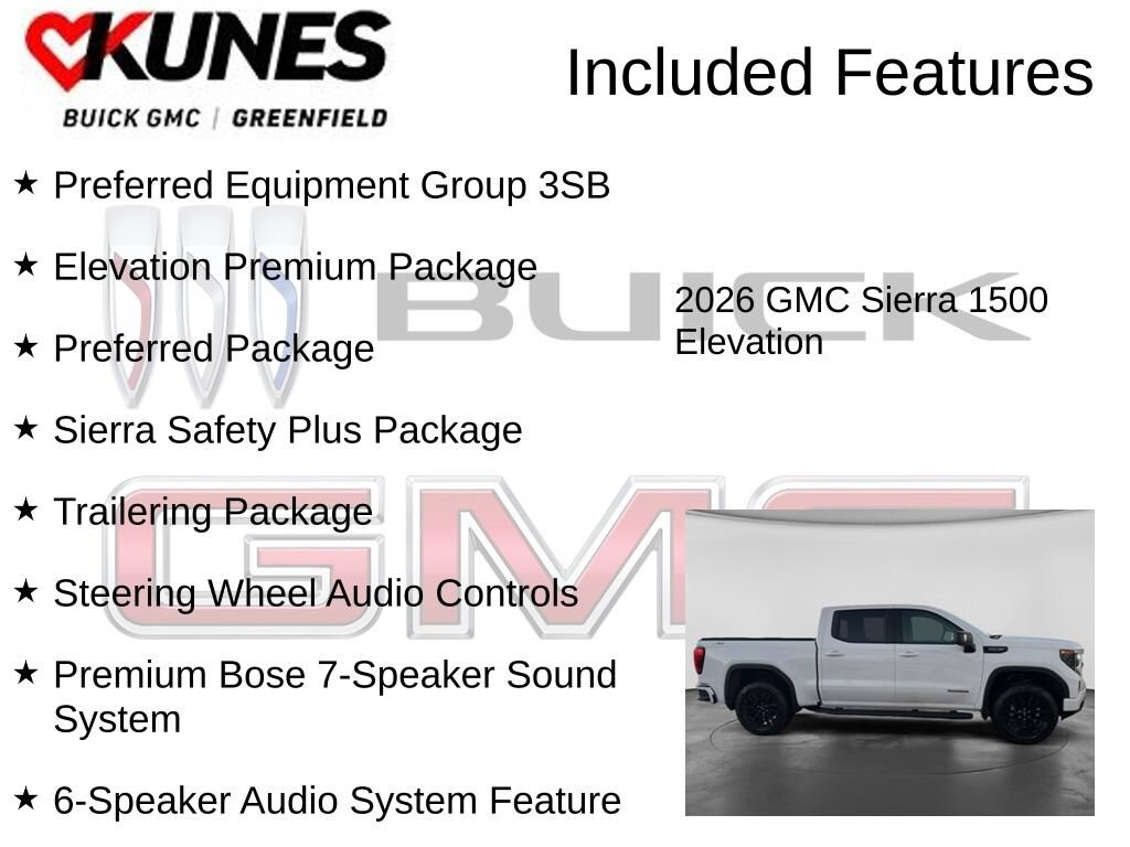 New 2026 GMC Sierra 1500 Elevation Truck