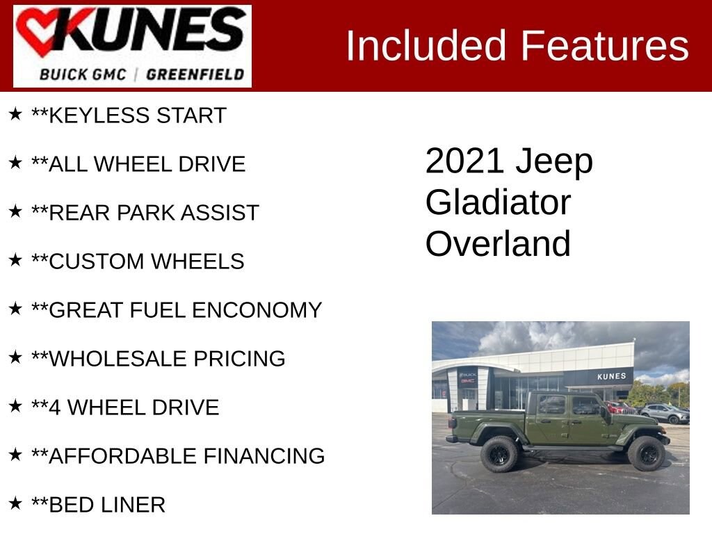 Used 2021 Jeep Gladiator Overland