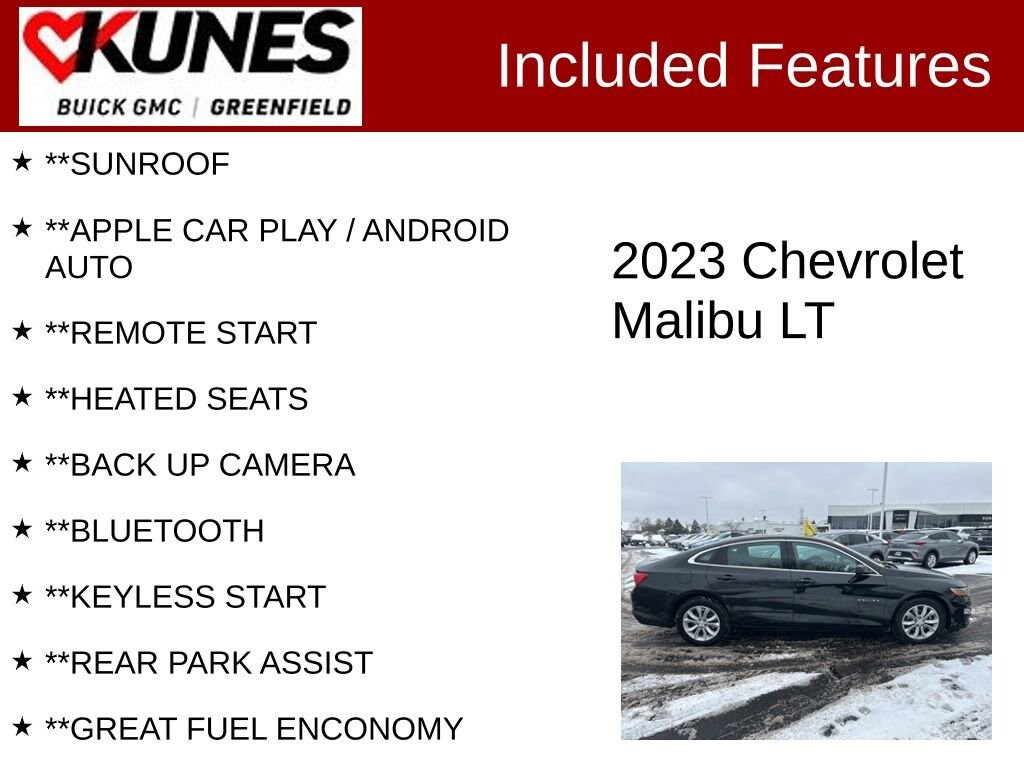 Used 2023 Chevrolet Malibu LT Car