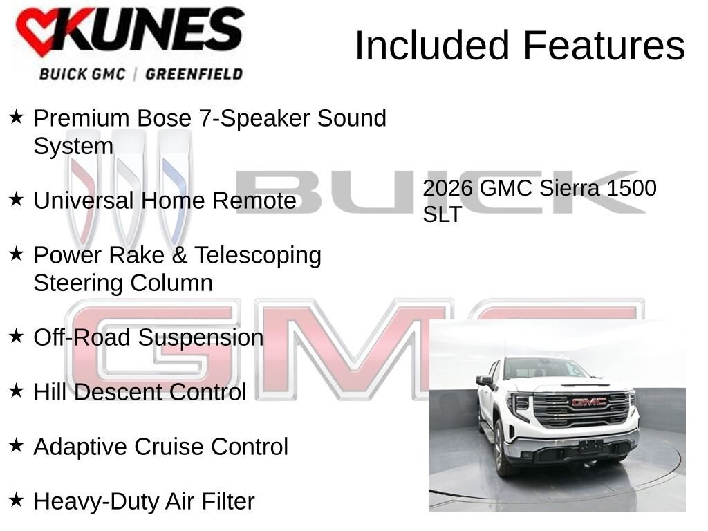 New 2026 GMC Sierra 1500 SLT Truck