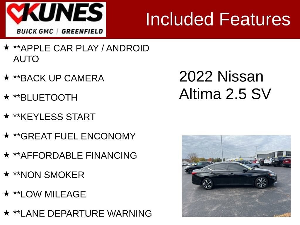 Used 2022 Nissan Altima 2.5 SV