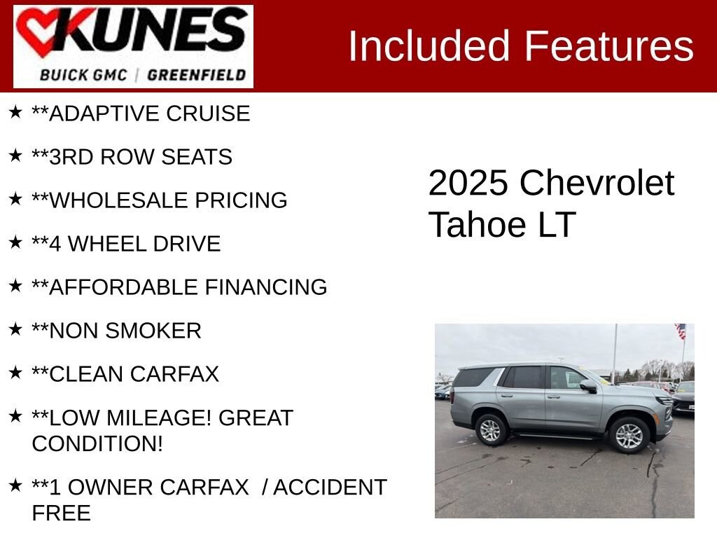 Used 2025 Chevrolet Tahoe LT SUV