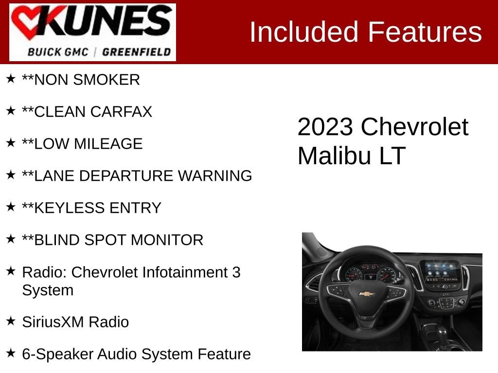 Used 2023 Chevrolet Malibu LT Car