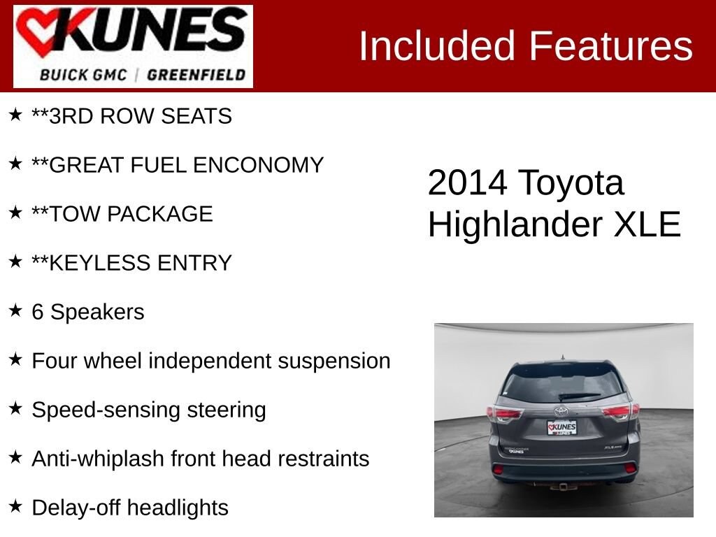 Used 2014 Toyota Highlander XLE