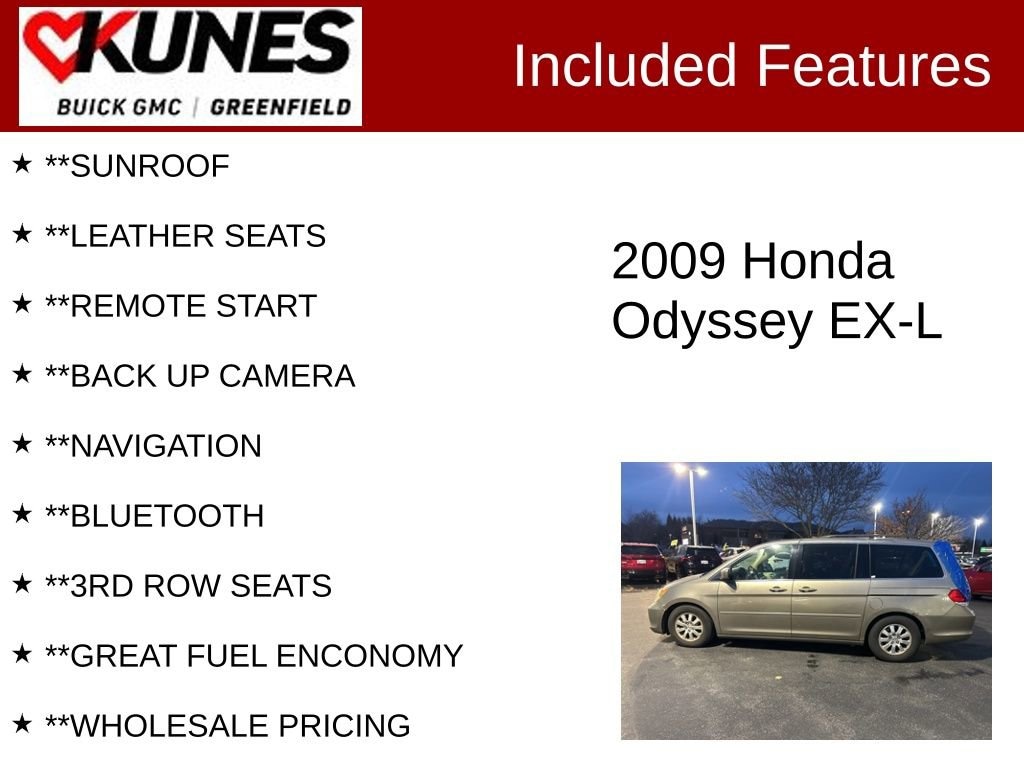 Used 2009 Honda Odyssey EX-L