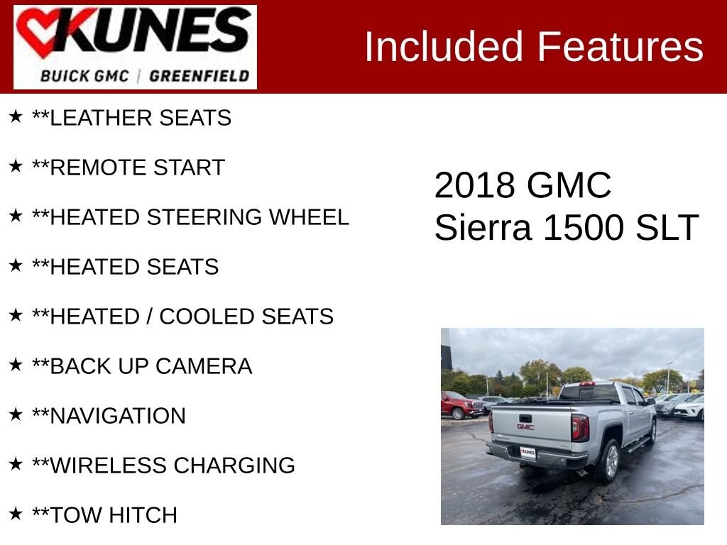 Used 2018 GMC Sierra 1500 SLT Truck