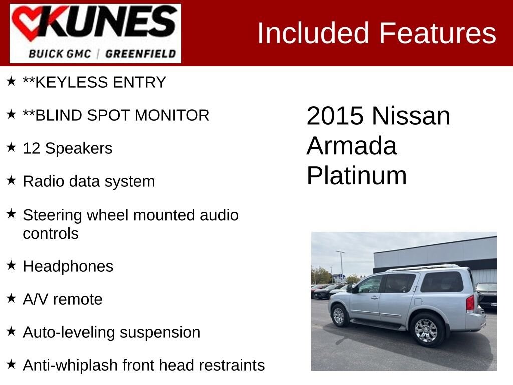 Used 2015 Nissan Armada Platinum
