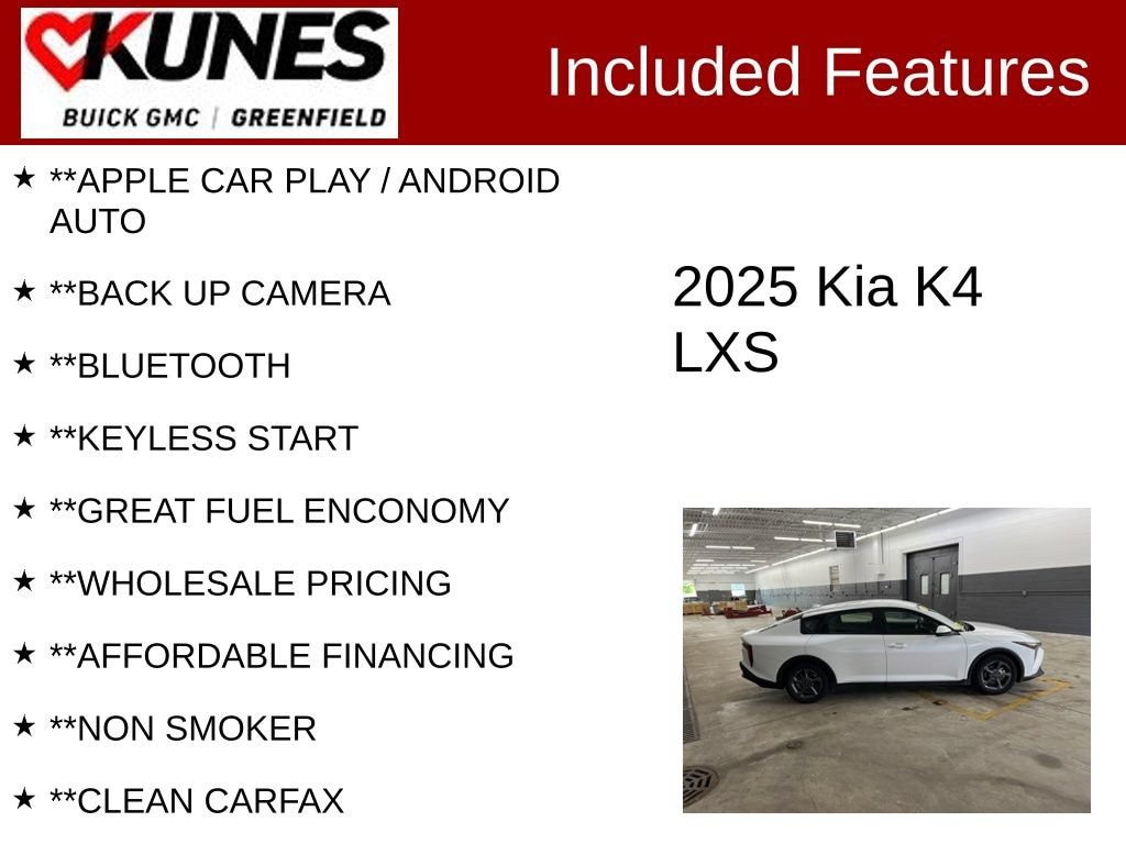 Used 2025 Kia K4 LXS