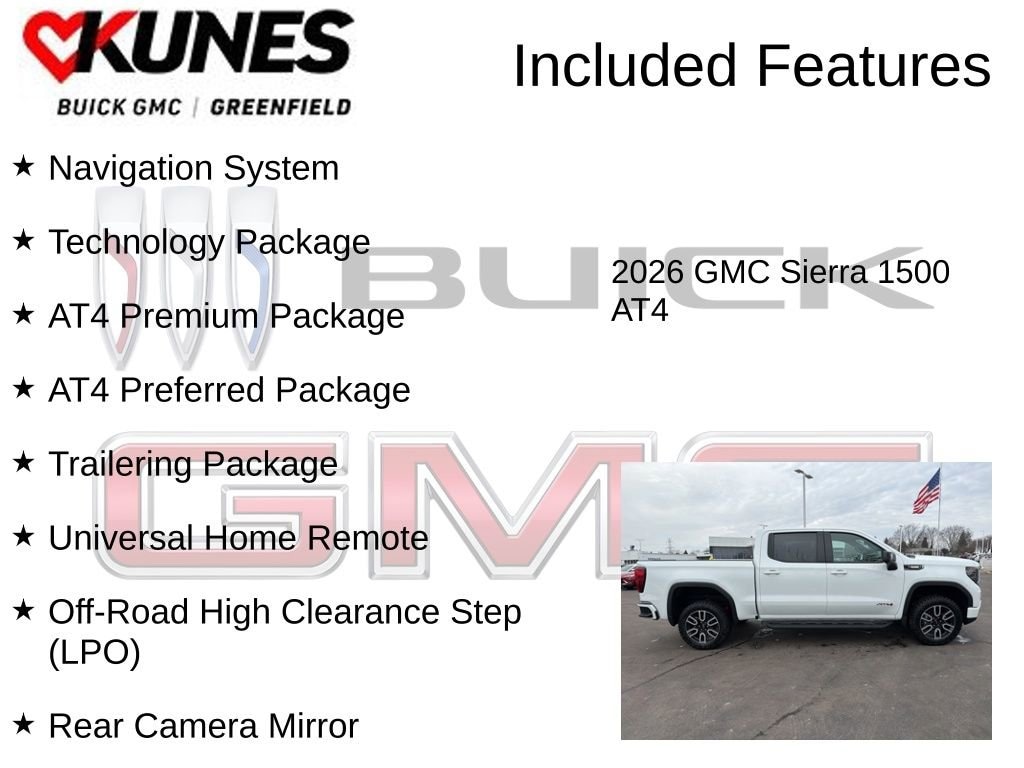 New 2026 GMC Sierra 1500 AT4 Truck
