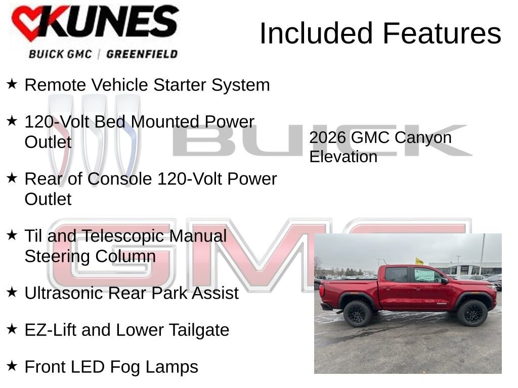 New 2026 GMC Canyon Elevation Truck