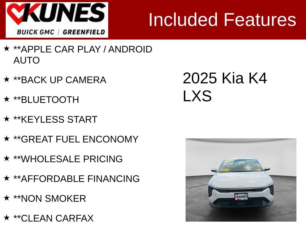 Used 2025 Kia K4 LXS