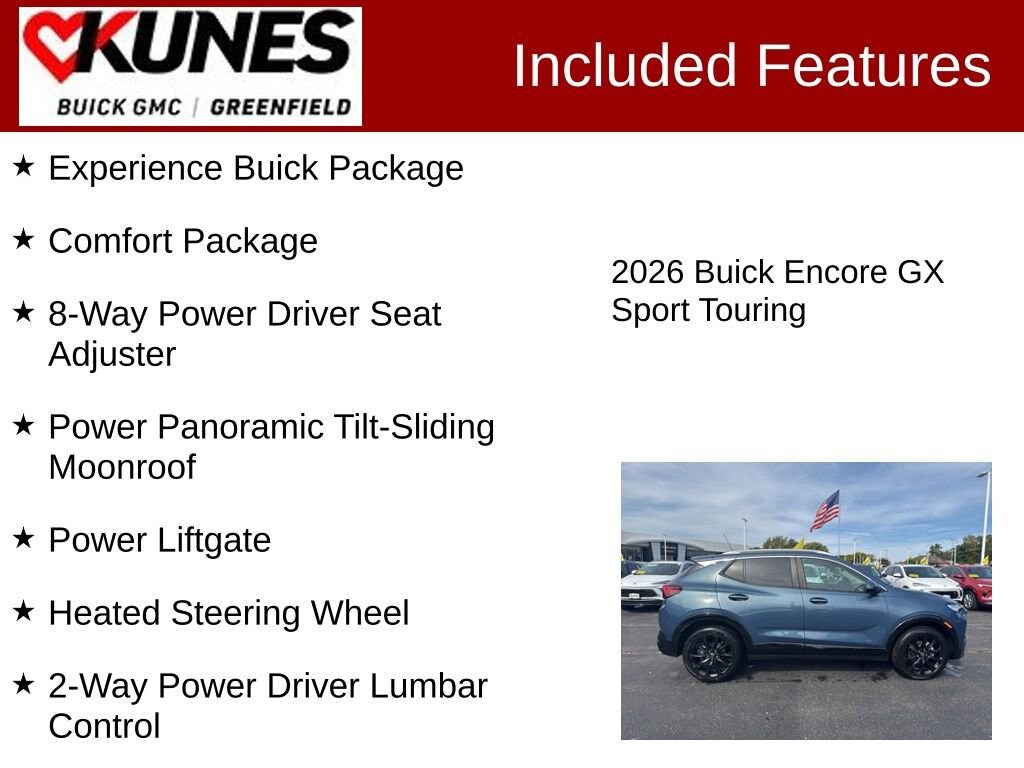 New 2026 Buick Encore GX Sport Touring SUV