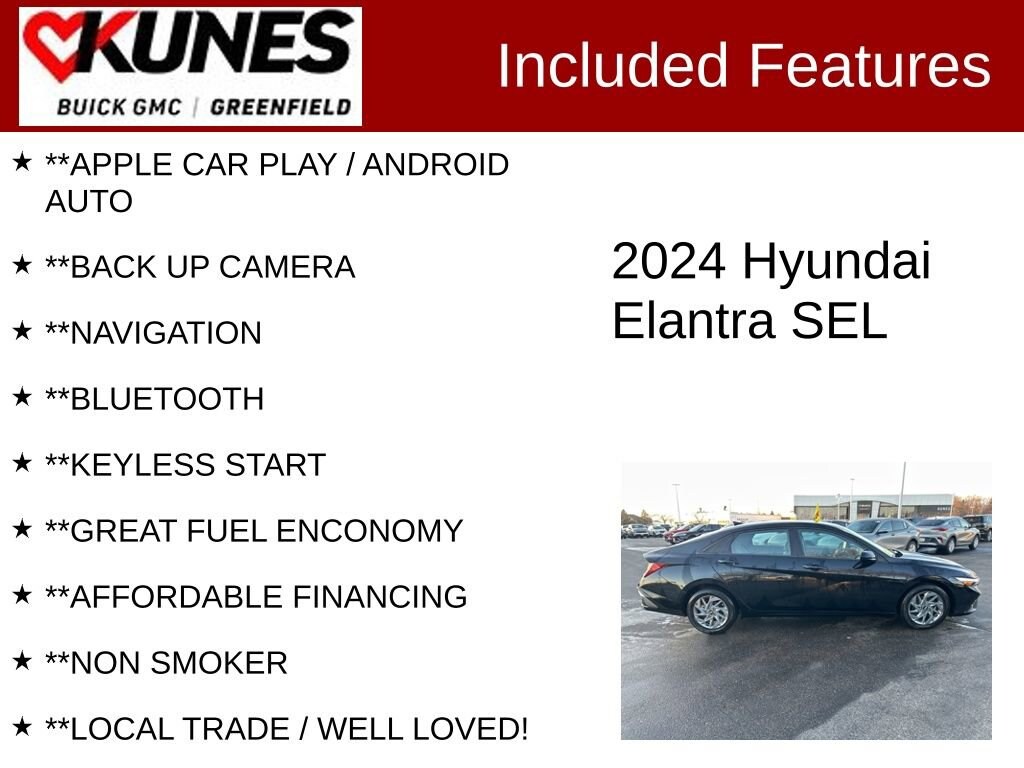 Used 2024 Hyundai Elantra SEL