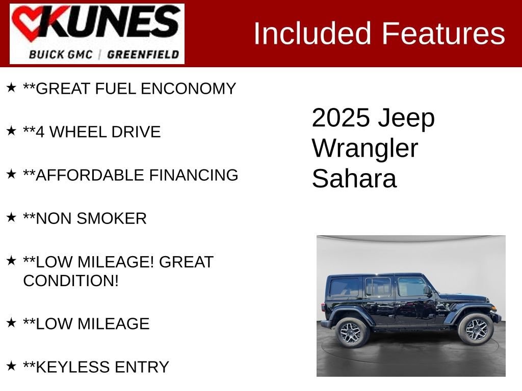 Used 2025 Jeep Wrangler Sahara