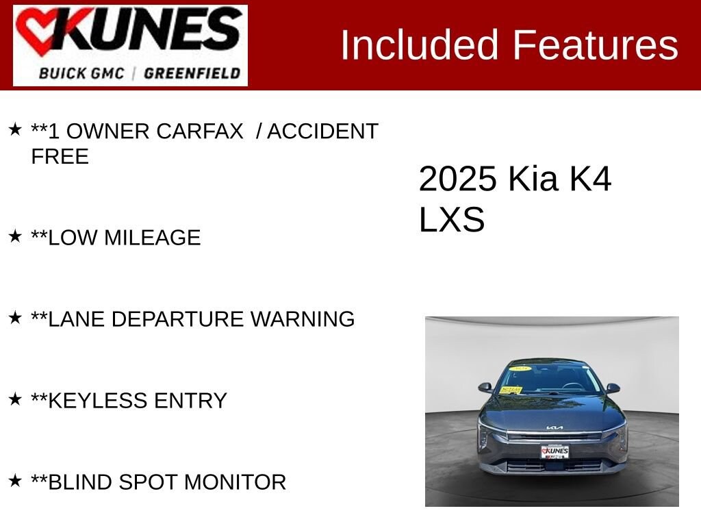 Used 2025 Kia K4 LXS