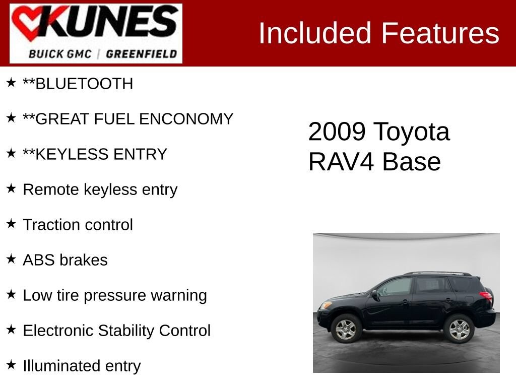 Used 2009 Toyota RAV4 4DR 2WD 4cyl