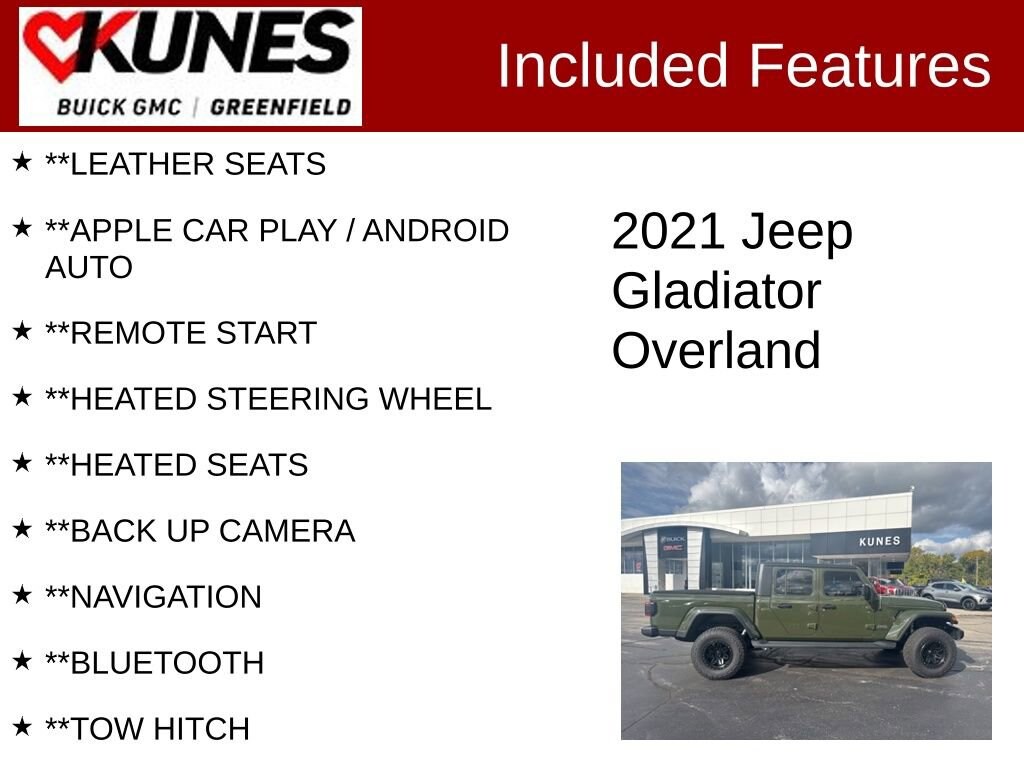 Used 2021 Jeep Gladiator Overland
