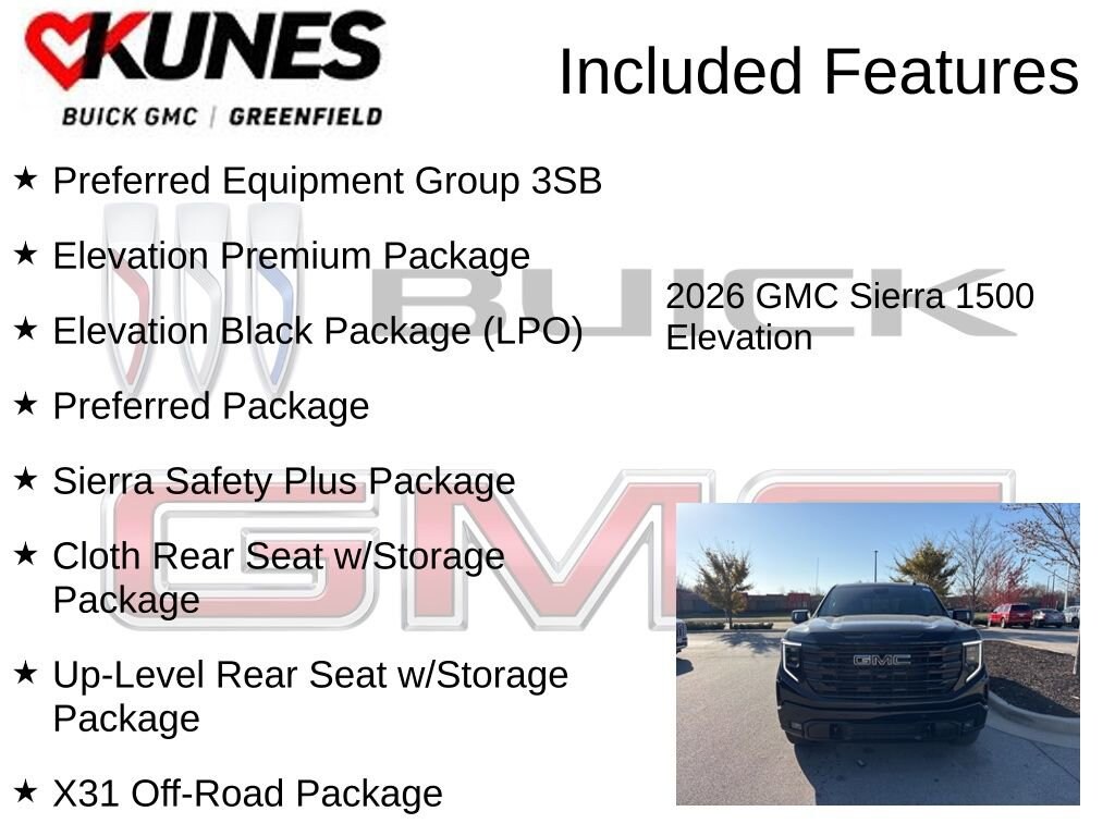 New 2026 GMC Sierra 1500 Elevation Truck