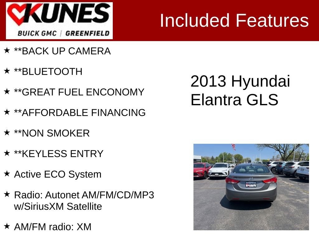 Used 2013 Hyundai Elantra GLS