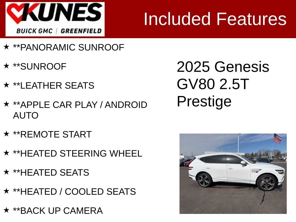 Used 2025 Genesis GV80 Prestige