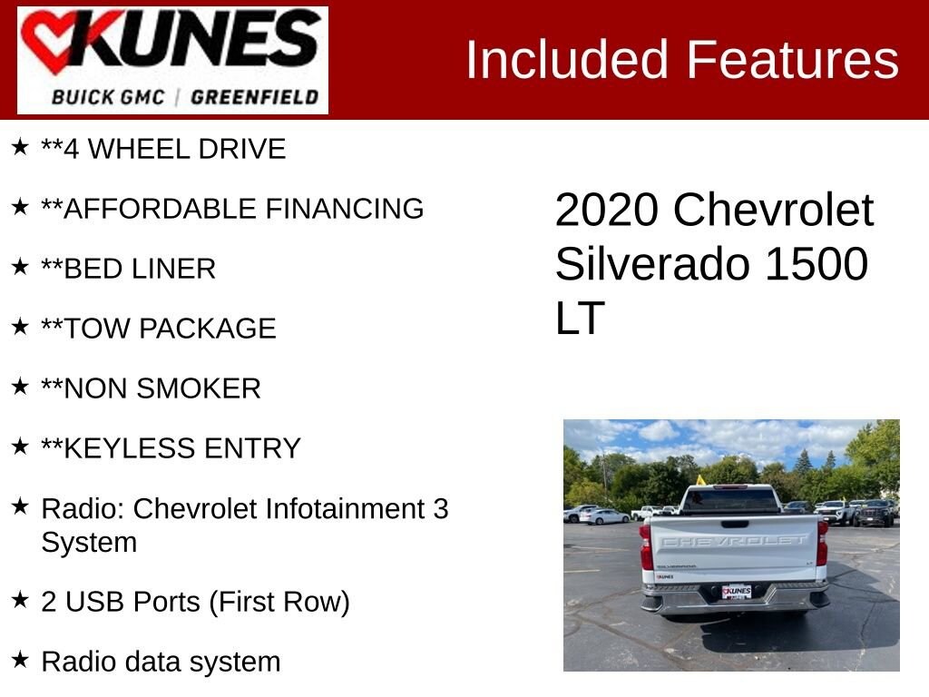 Used 2020 Chevrolet Silverado 1500 LT Truck