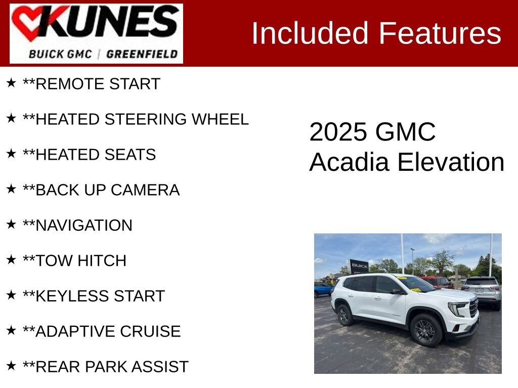 Used 2025 GMC Acadia Elevation SUV