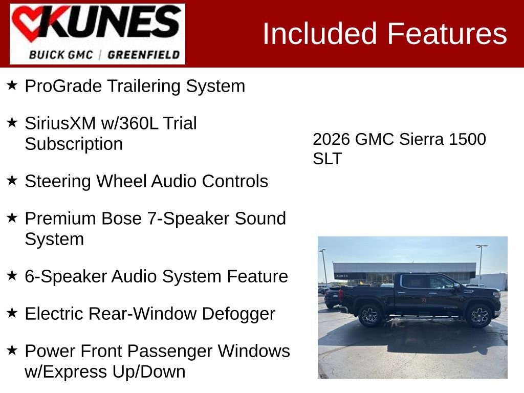 New 2026 GMC Sierra 1500 SLT Truck