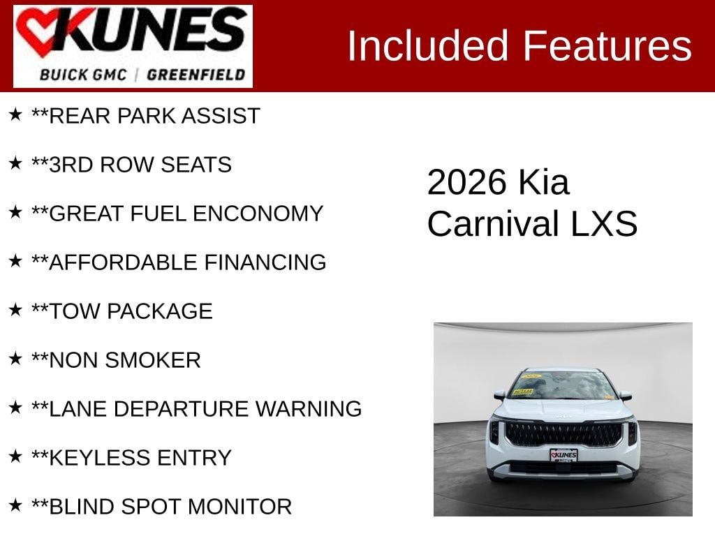Used 2026 Kia Carnival LXS