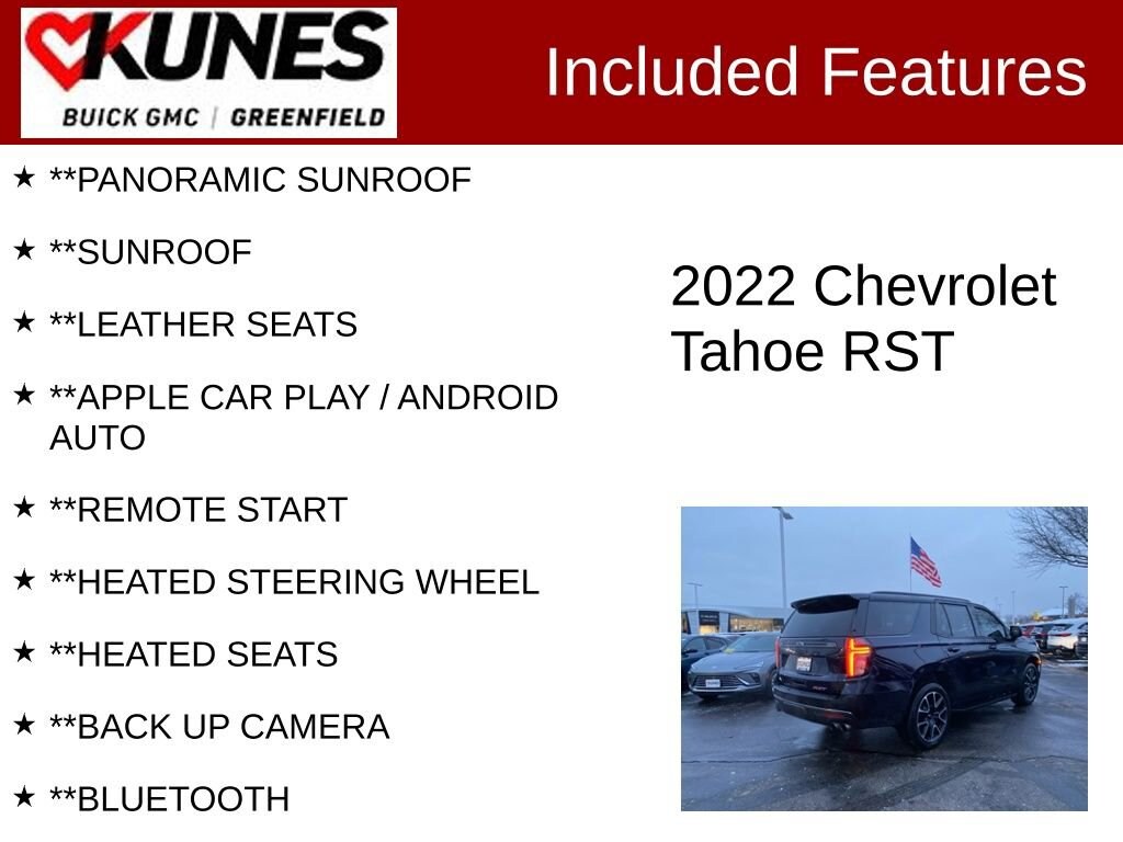 Used 2022 Chevrolet Tahoe RST SUV