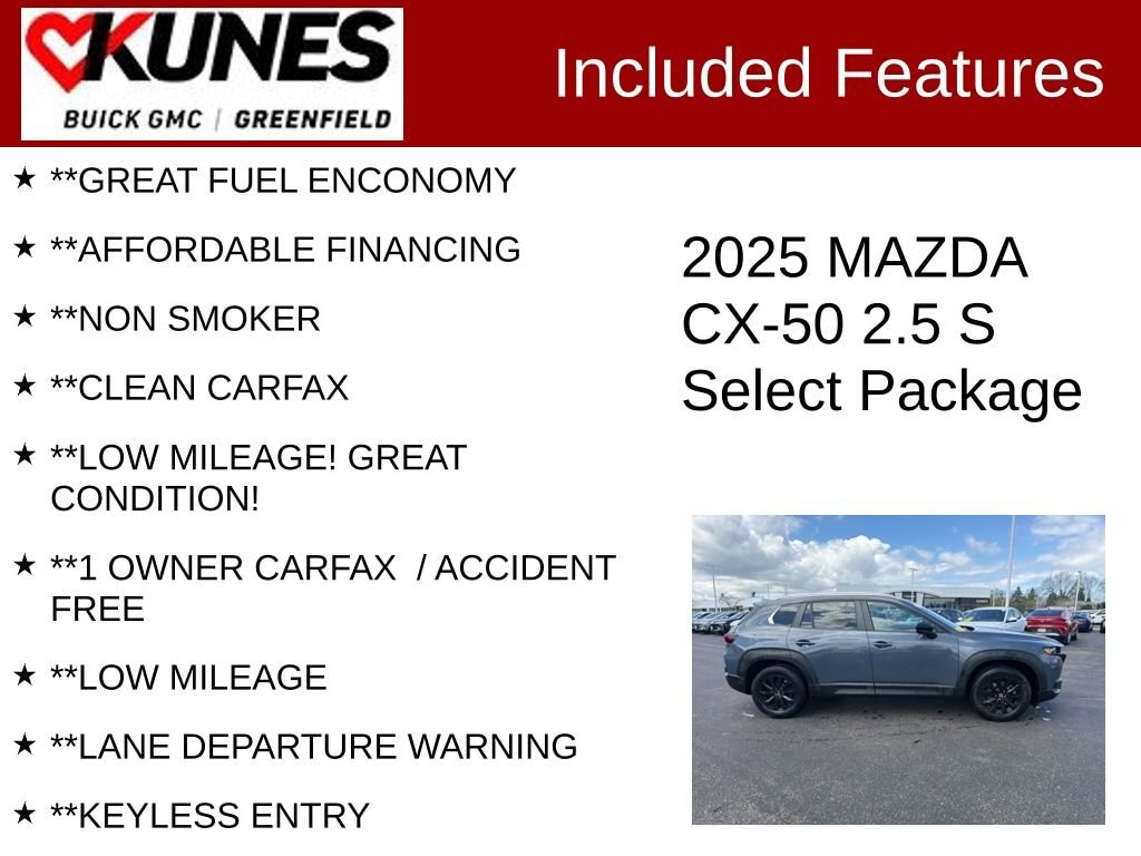 Used 2025 Mazda CX-50 2.5 S Select Package