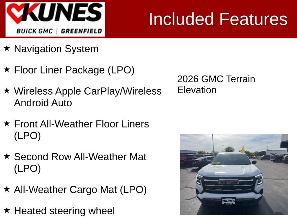 New 2026 GMC Terrain Elevation SUV
