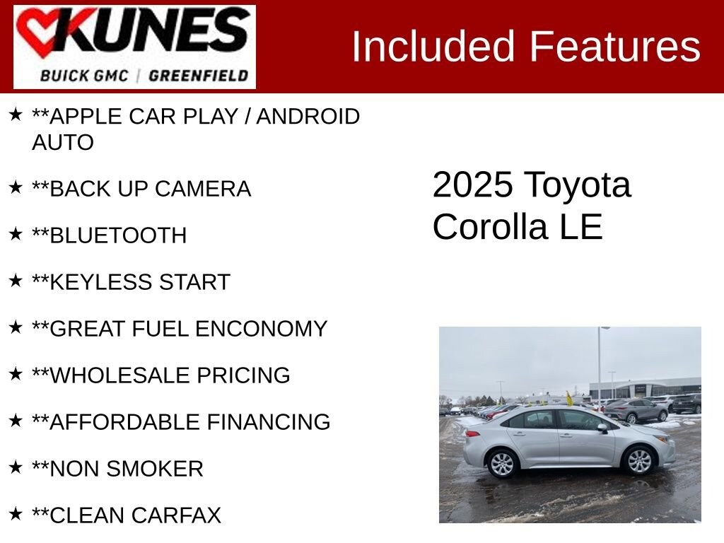 Used 2025 Toyota Corolla LE