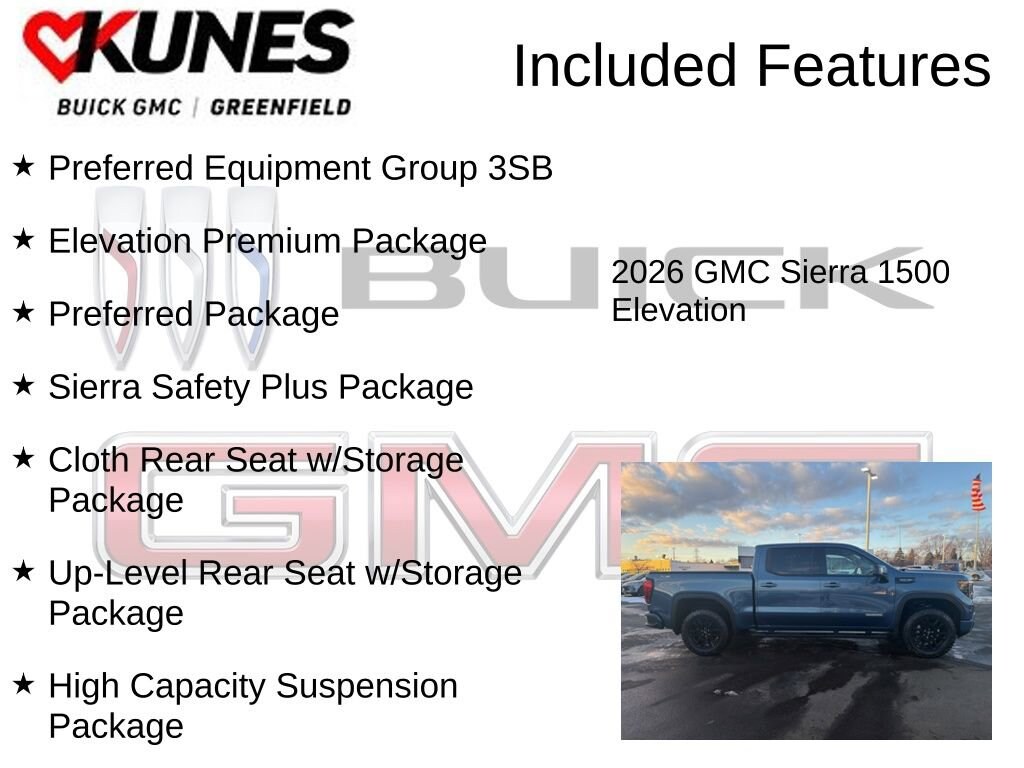 New 2026 GMC Sierra 1500 Elevation Truck