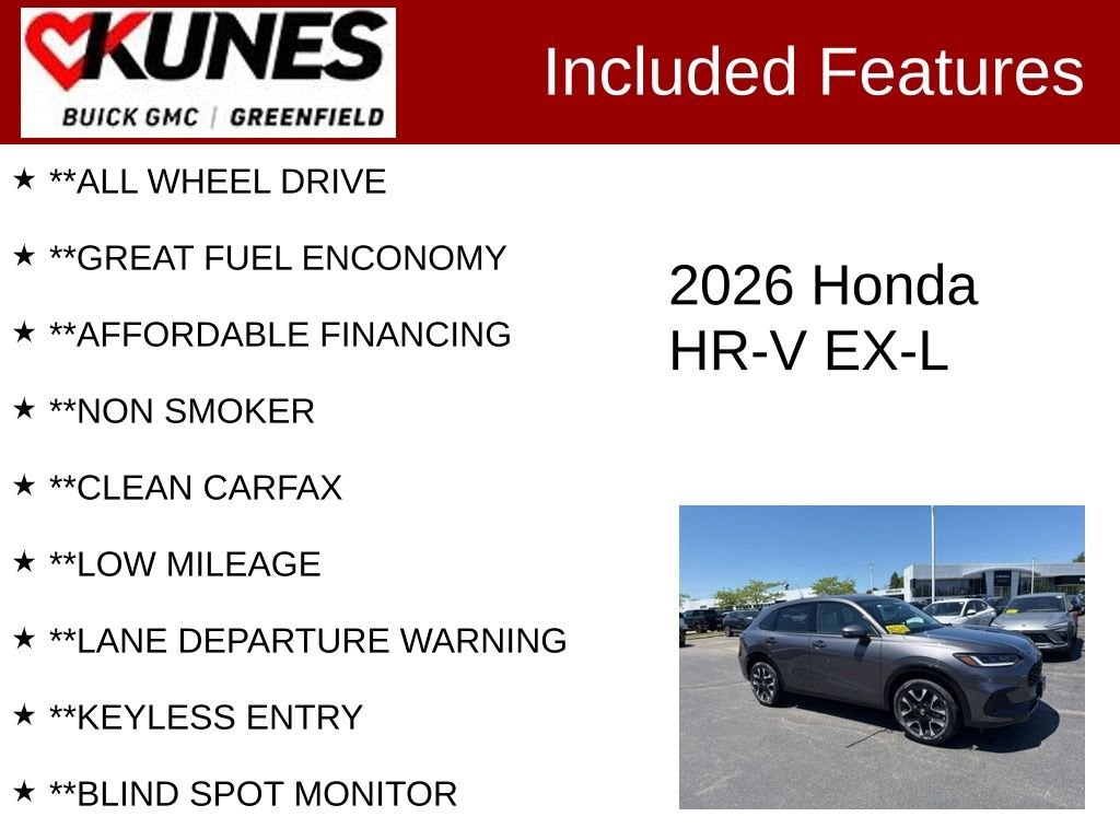 Used 2026 Honda HR-V EX-L