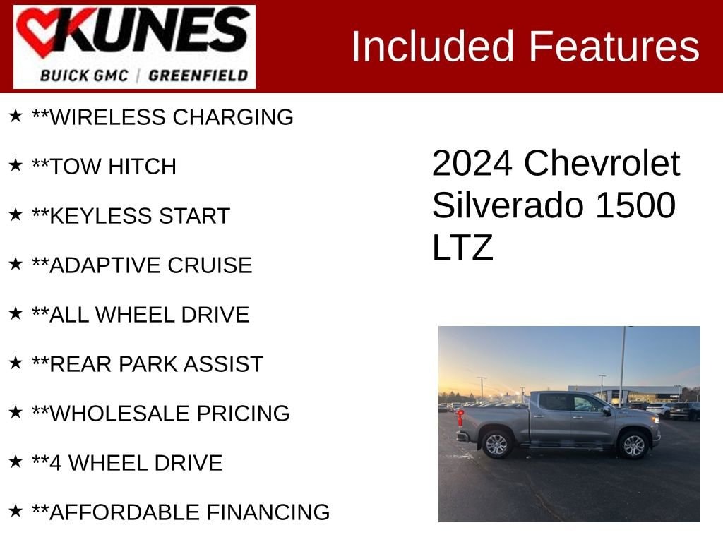 Used 2024 Chevrolet Silverado 1500 LTZ Truck