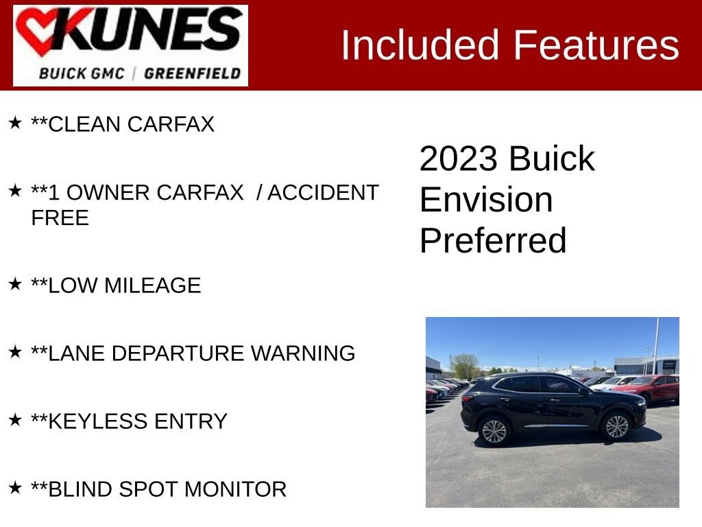 Used 2023 Buick Envision Preferred SUV