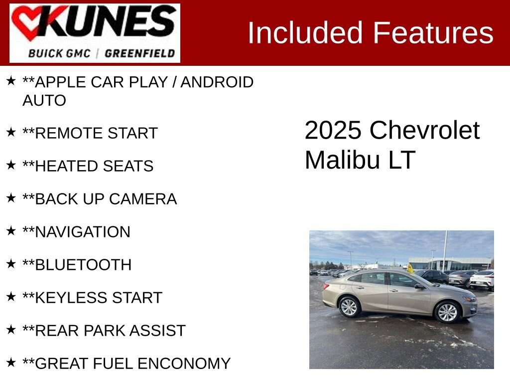 Used 2025 Chevrolet Malibu 1LT Car