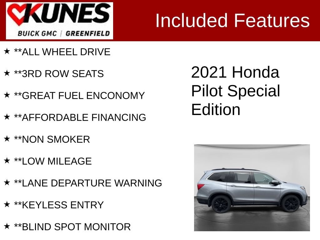 Used 2021 Honda Pilot Special Edition