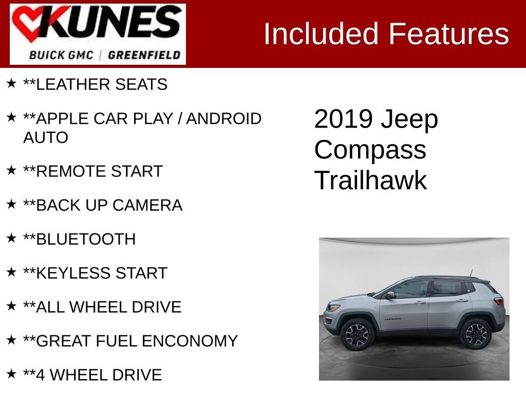 Used 2019 Jeep Compass Trailhawk