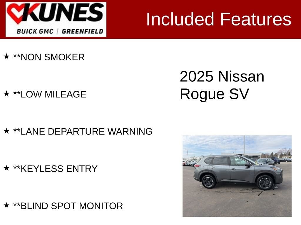 Used 2025 Nissan Rogue SV