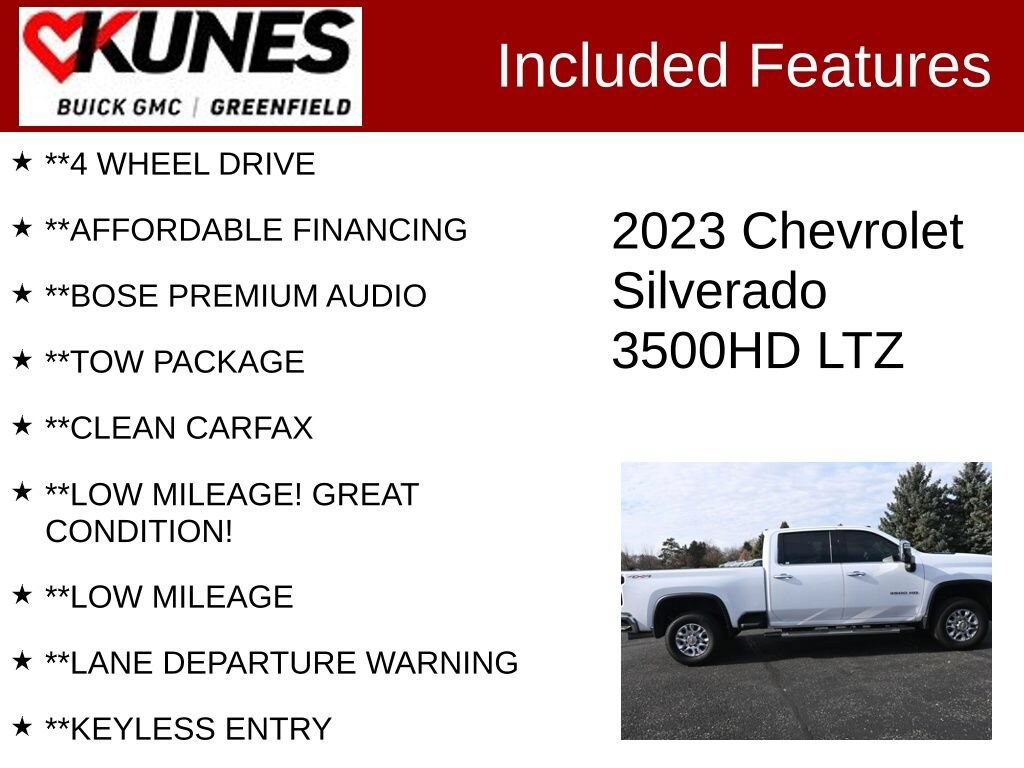 Used 2023 Chevrolet Silverado 3500 HD LTZ Truck