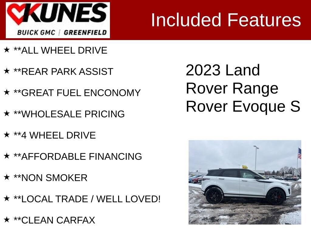Used 2023 Land Rover Range Rover Evoque S