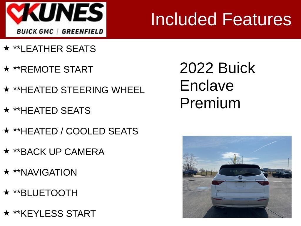 Used 2022 Buick Enclave Premium SUV