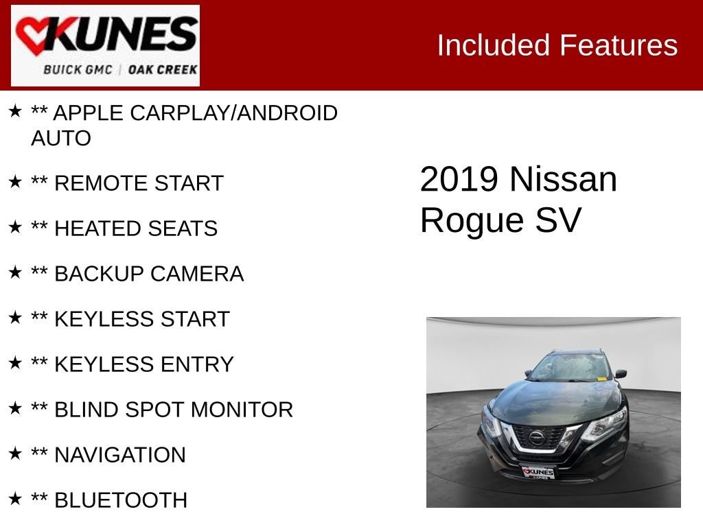 Used 2019 Nissan Rogue SV SUV
