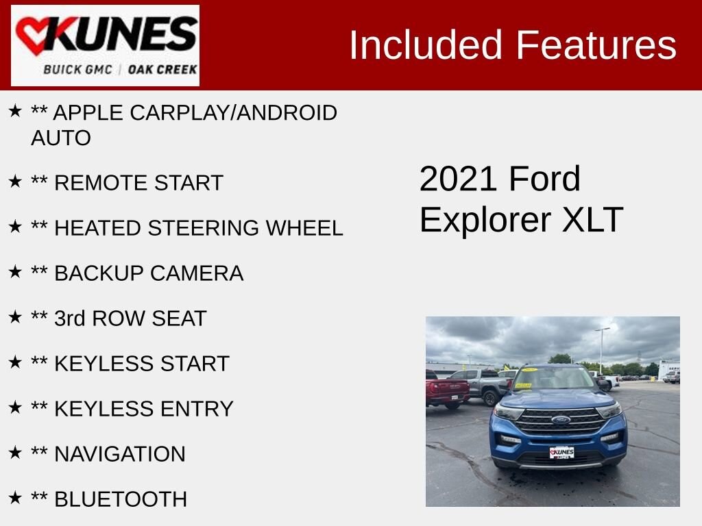Used 2021 Ford Explorer XLT SUV