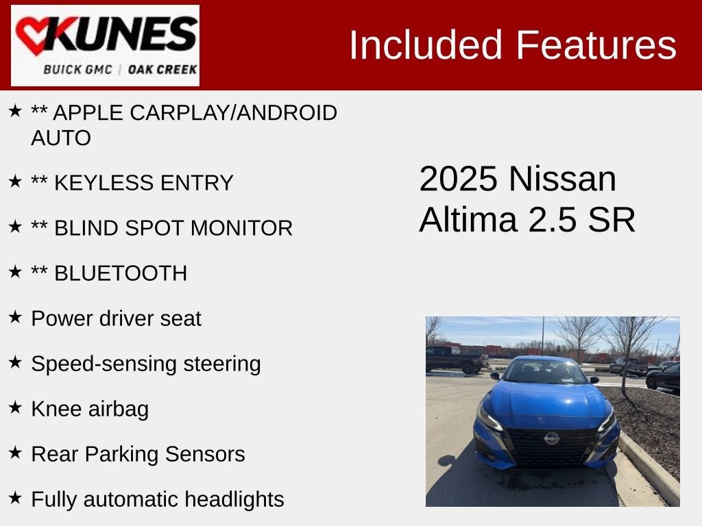 Used 2025 Nissan Altima SR Sedan