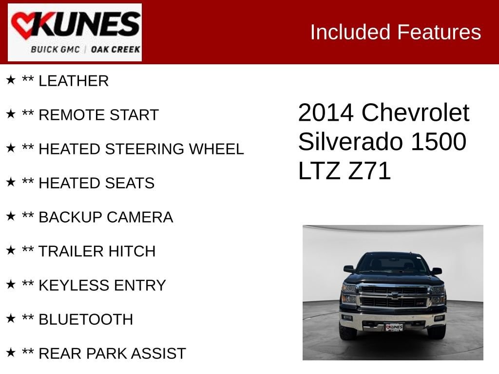 Used 2014 Chevrolet Silverado 1500 LTZ Truck Crew Cab