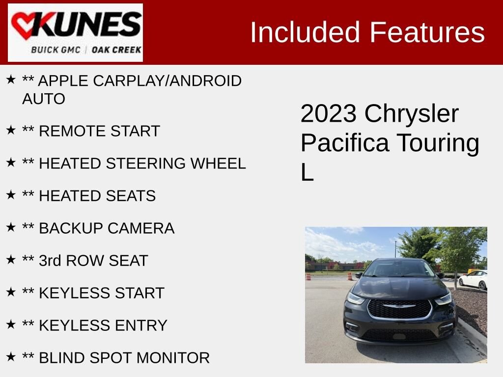 Used 2023 Chrysler Pacifica Touring L Van Passenger Van