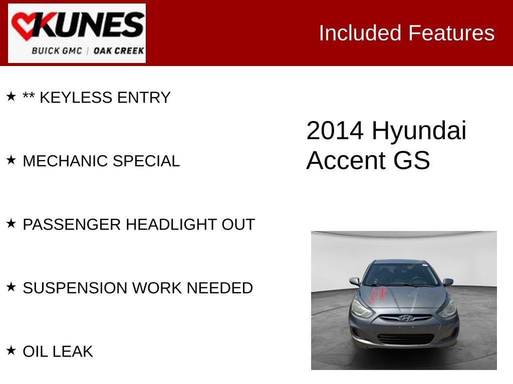 Used 2014 Hyundai Accent GS Hatchback